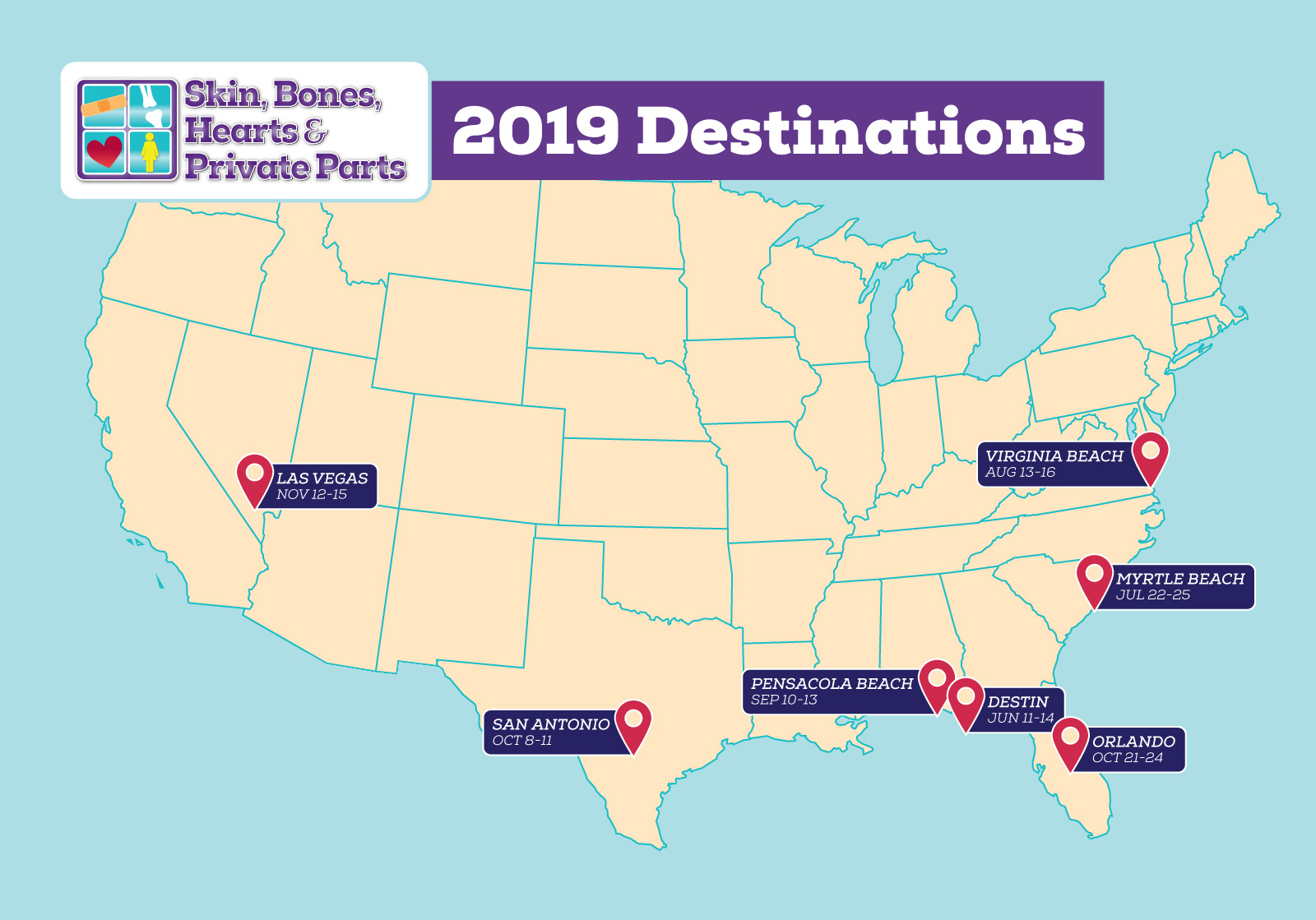CMEConference2019Locations